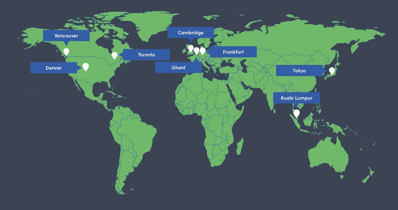 IQGeo Internationale Niederlassungen