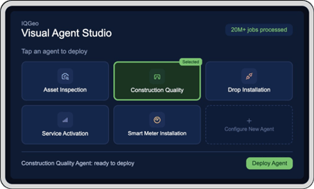 IQGeo-Visual-Agent-Studio-Screenshot