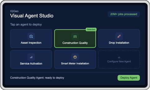 IQGeo-Visual-Agent-Studio-Screenshot