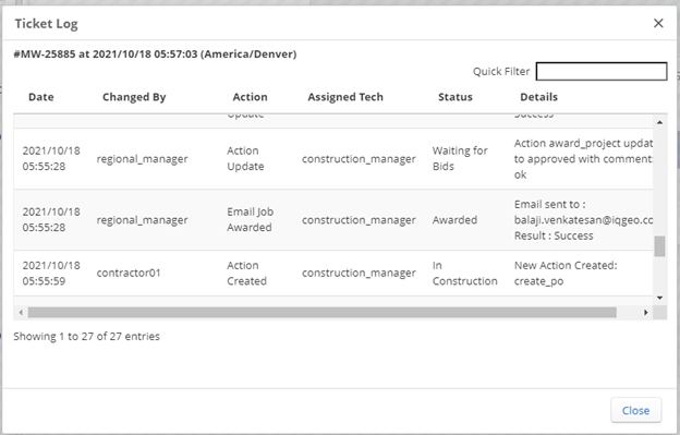 IQGeo-Workflow-Manager-Genehmigung-Aktion-Zusammenfassung-Abb. 4.2