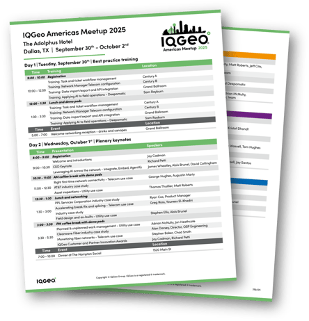 IQGeo-Americas-Meetup-Agenda-Vorschau