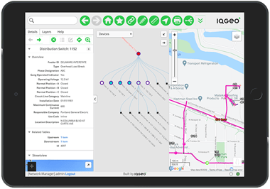 IQGeo_Geospatial_software_Netzverfolgung_und_Schemata