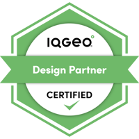 IQGeo-Zertifizierte-Design-Partner-Plakette