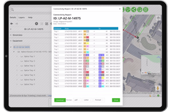 IQGeo-WFM-Baumanager-Mobilansicht-Netzmanager-Telekom-Konnektivitätsbericht-Geräte-Tablet-Website_460x300