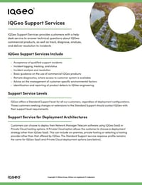 Datenblatt IQGeo Support Services
