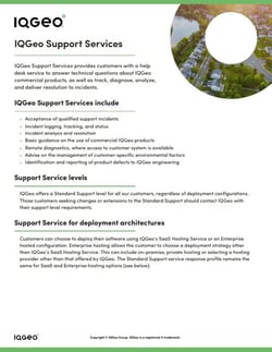 IQGeo-Support-Dienstleistungsblatt