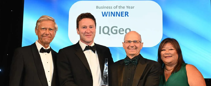 IQGeo wird für herausragende Leistungen bei den Business Weekly Awards 2024 geehrt