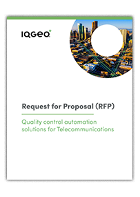 Miniaturansicht der Werbegrafik für Automatisierungslösungen für die Qualitätskontrolle in der Telekommunikation RFP-Vorlage