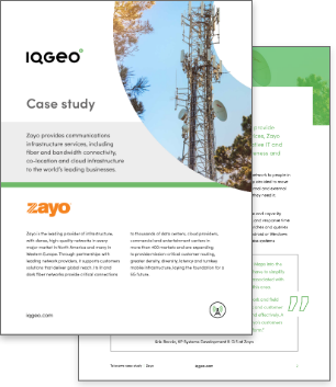 Zayo und IQGeo Kundenfallstudie