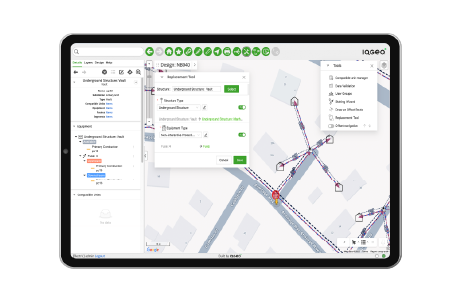 IQGeo Network Manager Electric visuell
