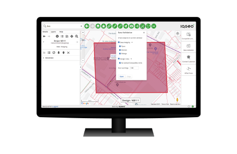 IQGeo Network Manager Gas visuell