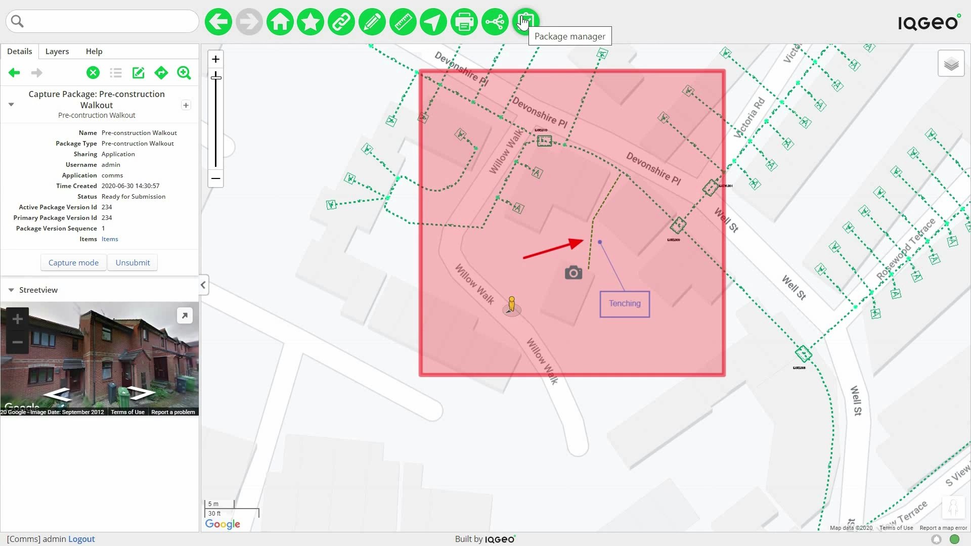 IQGeo Platform capture demo für die Telekommunikation